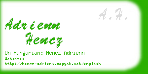 adrienn hencz business card